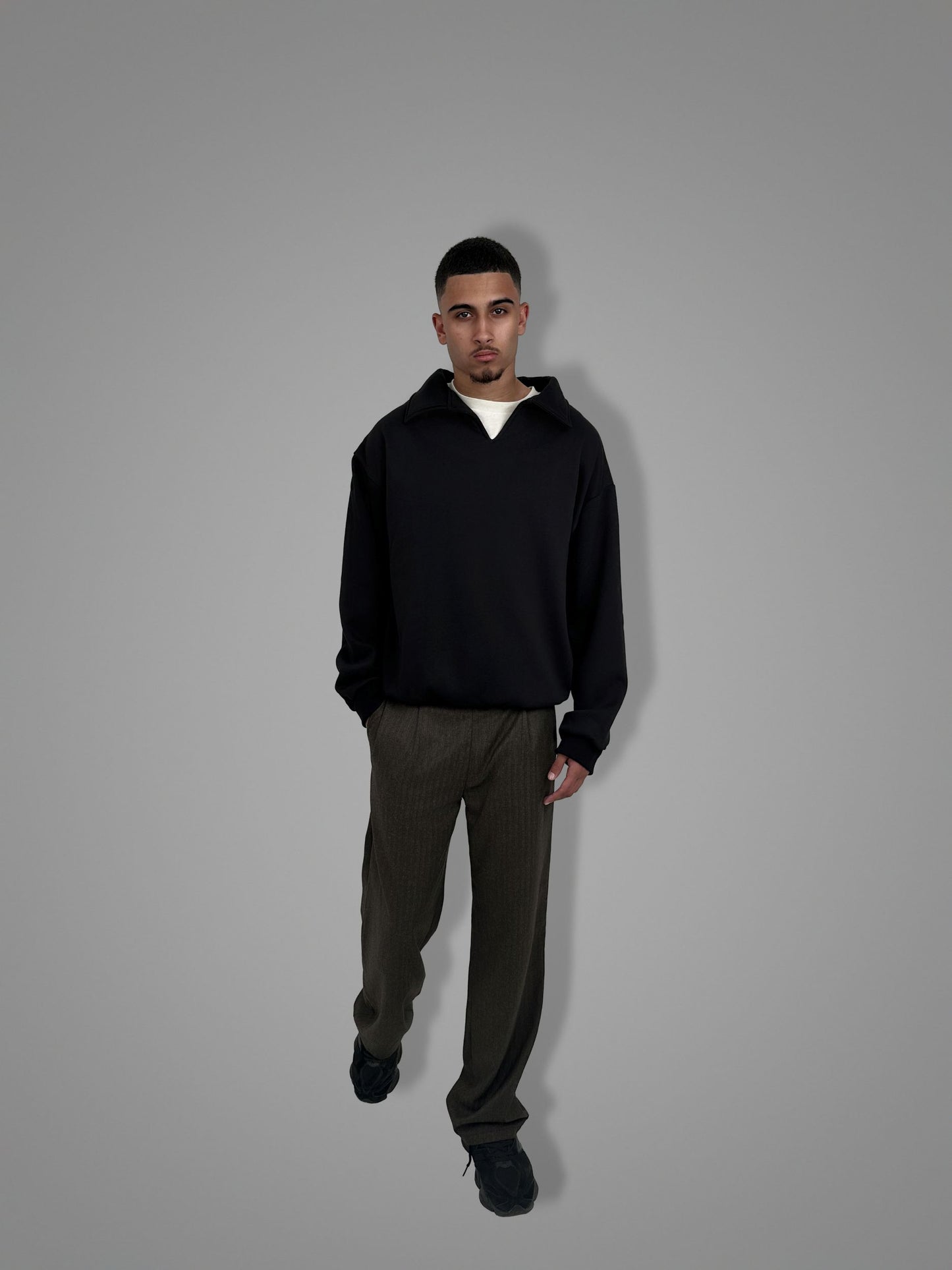 Black Collar Sweater