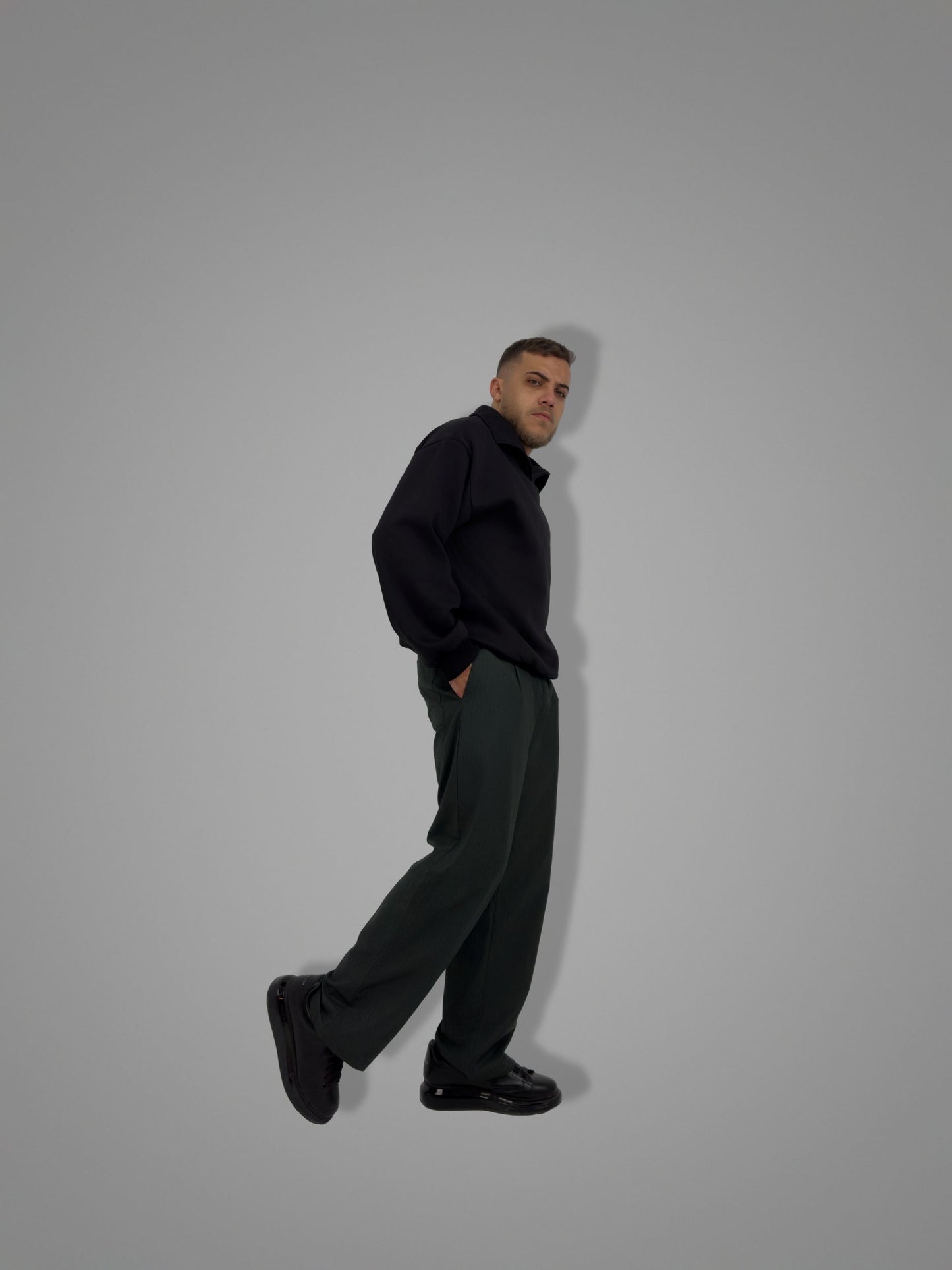 Black Collar Sweater