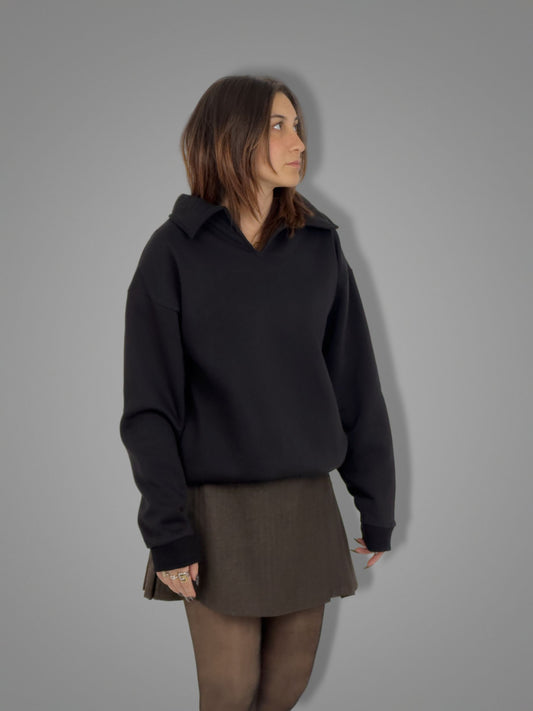 Black Collar Sweater