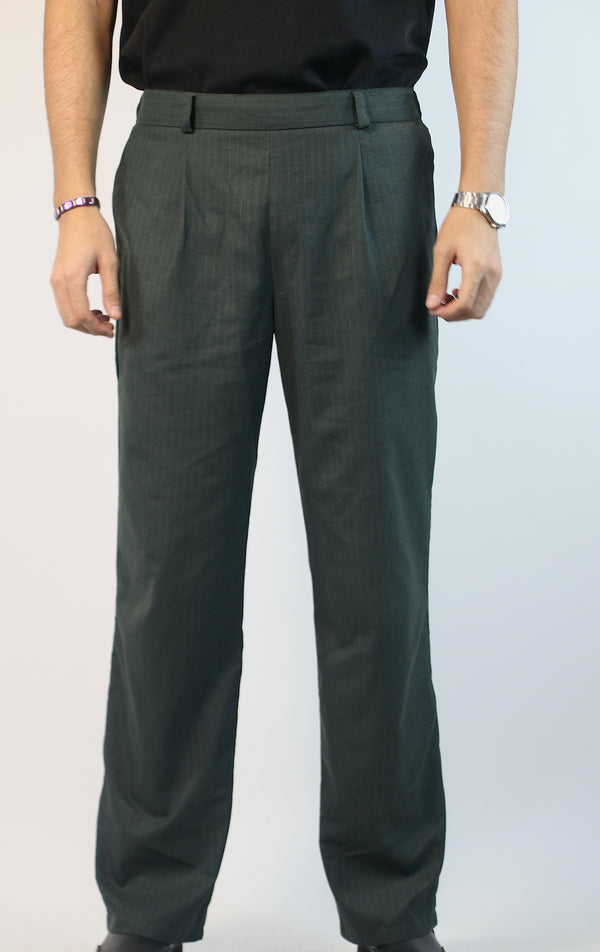 Tailored Olive Green Trousers